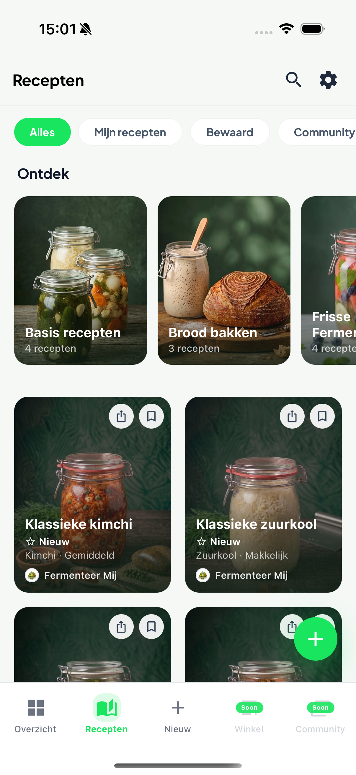 Recepten ontdekken in Fermenteer Mij!